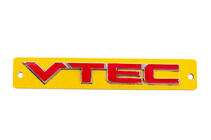 Honda Napis VTEC rdeč s kromom (110 x 15 mm) fotografija 1