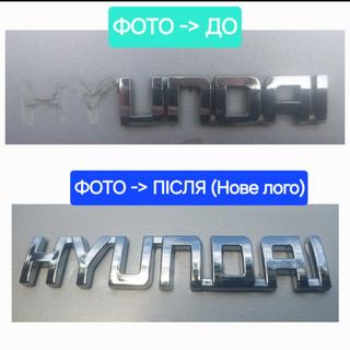 Napis Hyundai (10.0 cm x 1.5 cm) fotografija 4