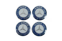 Mercedes-Benz Nalepke za sredinske pokrovčke platišč 56 mm J1017 (4 kos) fotografija 2