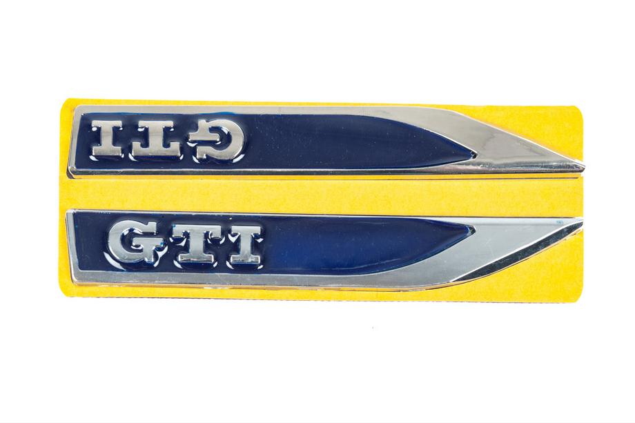 Stranske letvice GTI modra/krom (145 x 22 mm) Fotografija 1