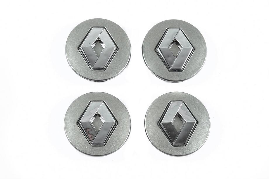 Renault Sredinski pokrovčki platišč sivi 5884 (56 mm na 52 mm, 4 kos) Fotografija 2