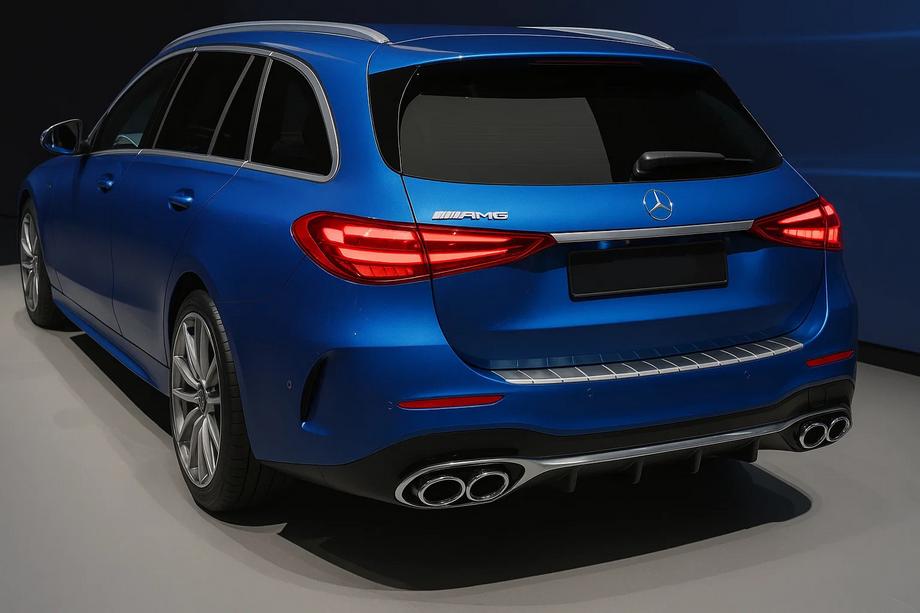 Mercedes razred C W206 2022– Zaščitna letev zadnjega odbijača Carmos mat (SW, nerjaveče jeklo) Image