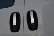 Peugeot Bipper 2008–2017 Kromirane obloge kljuk vrat (4 kosi, nerjavno jeklo) Carmos - turško nerjaveče jeklo fotografija 3