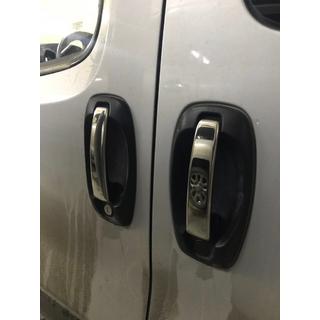 Kromirane obloge kljuk vrat (4 kosi, nerjavno jeklo) Peugeot Bipper 2008–2017 fotografija 1
