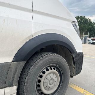 Široke obrobe blatnikov (4 kosi, črne) fotografija 1