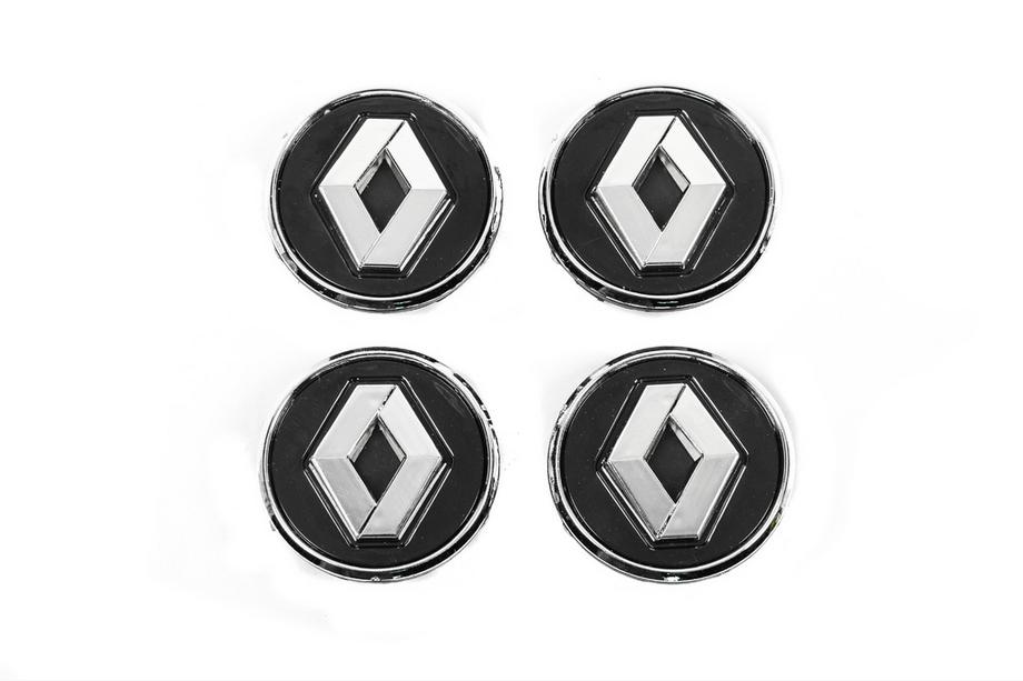 Renault Sredinski pokrovčki platišč črni z obročem 81568 (57 mm na 49 mm, 4 kos) Fotografija 2