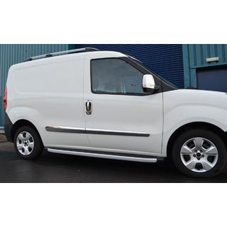 Pokrovi kljuk in obrobe (8 kos, nerjavno jeklo) Peugeot Bipper 2008–2017 fotografija 2