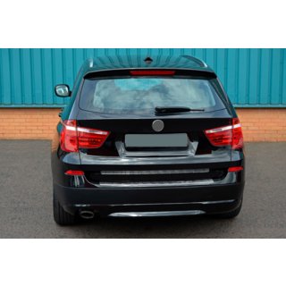 Nerjaveča zaščitna letvica za zadnji odbijač OmsaLine (sijaj, nerjaveče jeklo) BMW X3 F25 2011–2018 fotografija 3