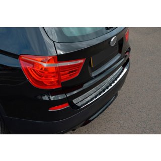 Nerjaveča zaščitna letvica za zadnji odbijač OmsaLine (sijaj, nerjaveče jeklo) BMW X3 F25 2011–2018 fotografija 2