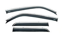 Toyota 4Runner 2009–2024 Vetrni deflektorji oken s kromirano letvico (4 kos, Niken) fotografija 2