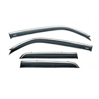 Vetrni deflektorji oken s kromirano letvico (4 kos, Niken) Toyota 4Runner 2009–2024 fotografija 2