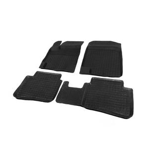 Gumijaste preproge za kabino z visokim robom (4 kosi, Polytep) Hyundai Accent 2011–2017 fotografija 2
