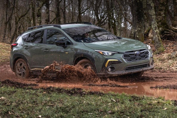 Test štirikolesno gnanega križanca Subaru Crosstrek