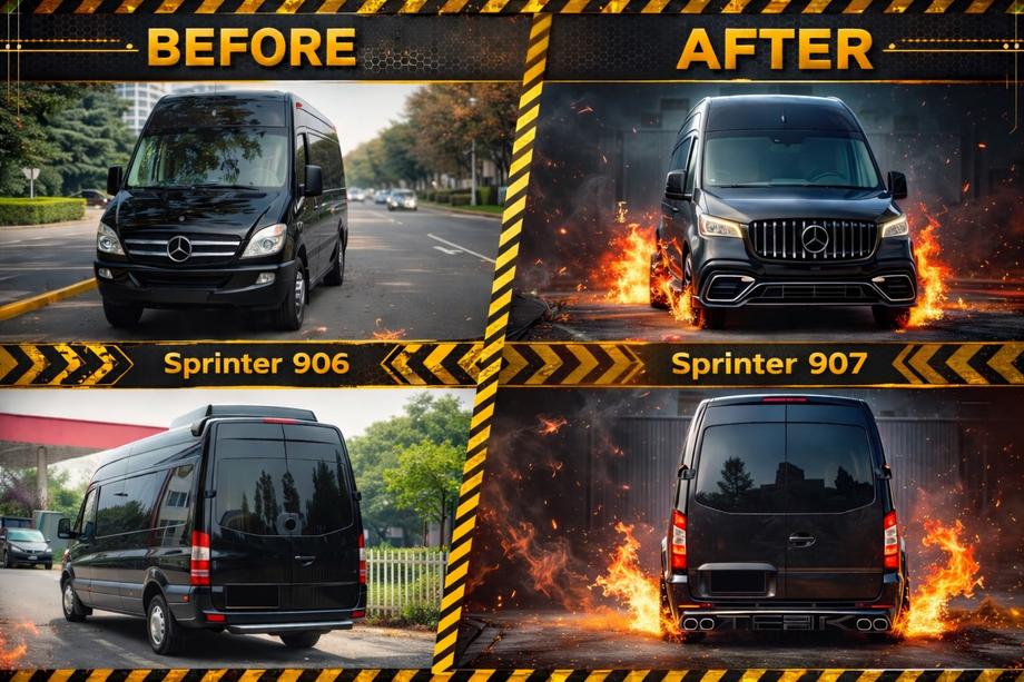 Mercedes Sprinter W906 2006–2018 Facelift komplet za W907 Image