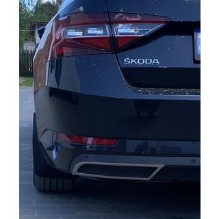 Carmos zaključne letve odbijača (3 kosi, nerjavno jeklo) Skoda Superb 2015–2024 fotografija 2