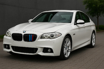 BMW serija 5 F10/F11 2010–2016 Vstavki za masko hladilnika 2010-2013 (3 kosi) fotografija 1