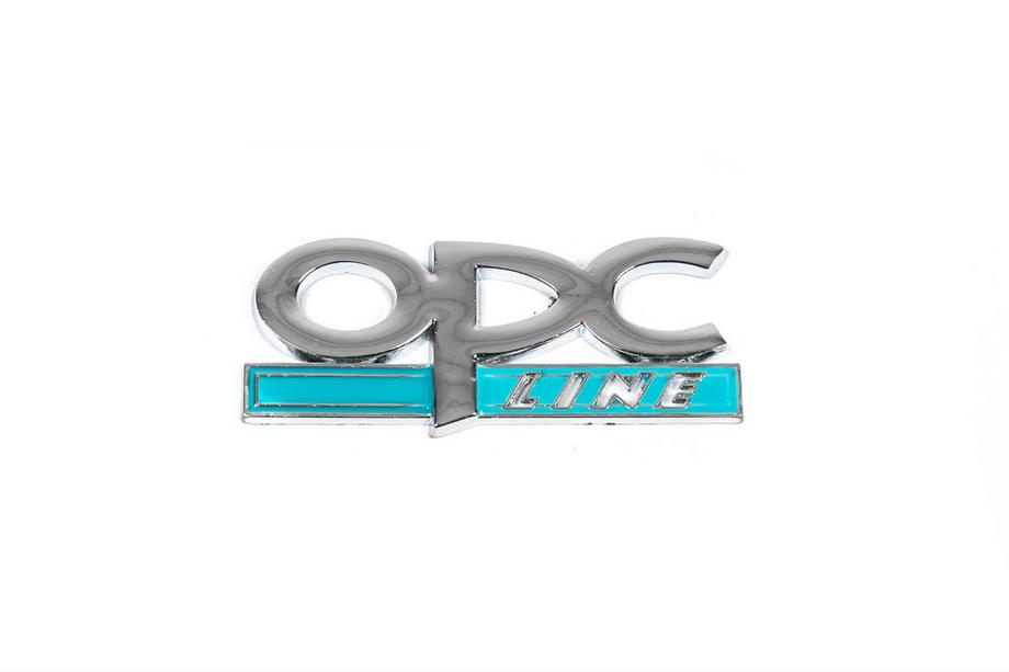 Opel Kovinska oznaka za prtljažna vrata OPC Line (krom+modra) Fotografija 2