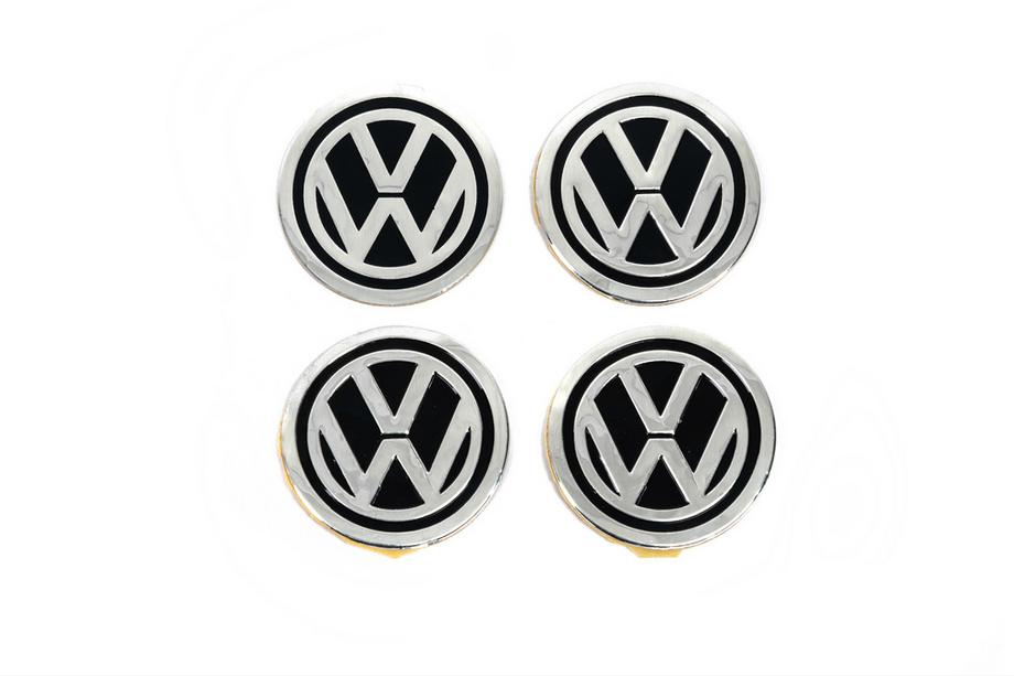 Volkswagen Nalepke za sredinske pokrovčke platišč 60 mm vw-60-n-bl (4 kos) Fotografija 2