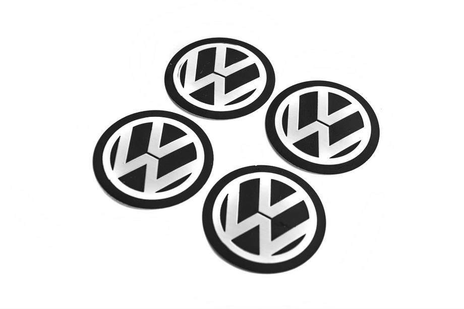 Volkswagen Nalepke za sredinske pokrovčke 90 mm (4 kosi) Image