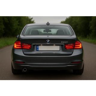 Letvica nad registrsko tablico (nerjavno jeklo) BMW serija 3 F30/F31 2012–2019 fotografija 1
