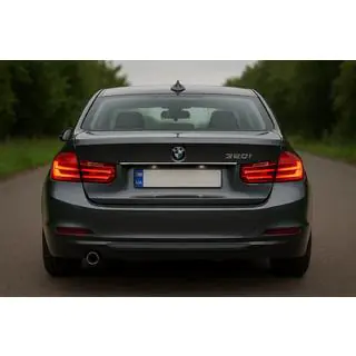 Letvica nad registrsko tablico (nerjavno jeklo) BMW serija 3 F30/F31 2012–2019 fotografija 1