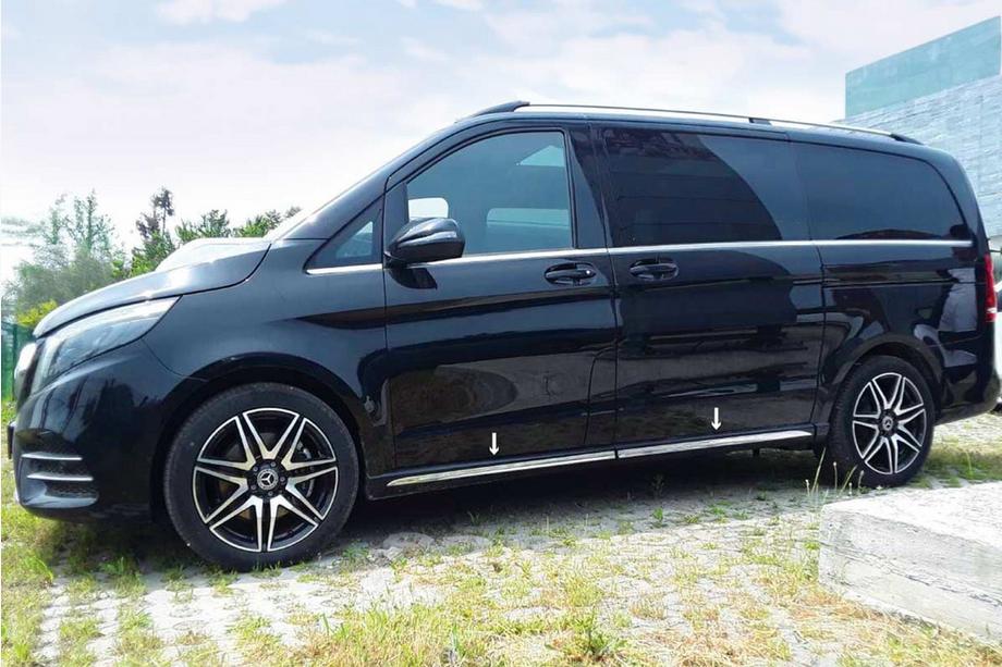 Mercedes Vito/V-razred W447 2014– Pragovne letve iz nerjavečega jekla (4 kosi) Image