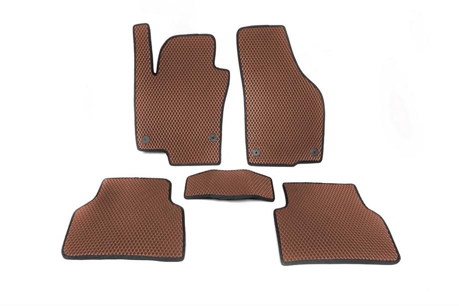 Volkswagen Tiguan 2007–2016 EVA avto preproge (rjave) Image