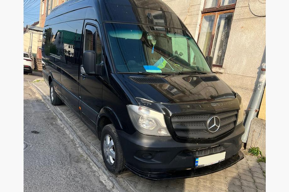 Mercedes Sprinter W906 2006–2018 Sprednji lip spojler 2013-2018 (ABS) Fotografija 5