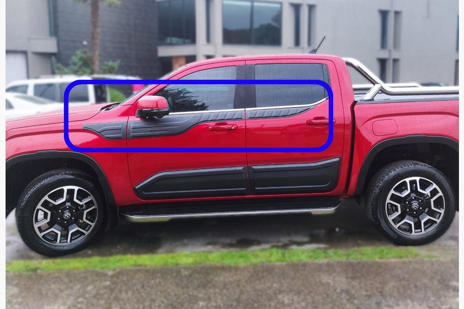 Volkswagen Amarok 2022– Zgornje letvice vrat (6 kos, ABS) Image