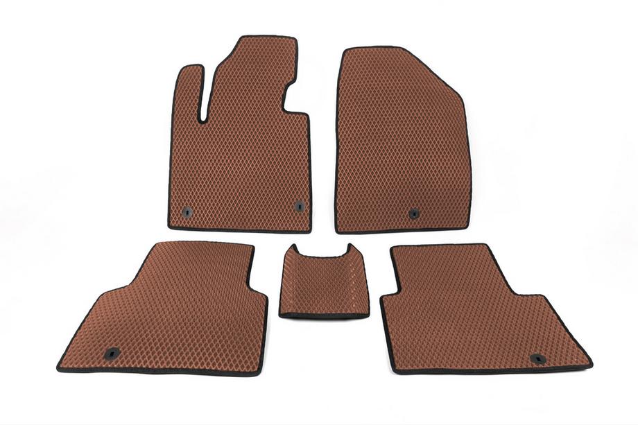 Hyundai Santa Fe 3 2012–2018 Talne preproge za 5 sedežev (EVA, rjava) Image