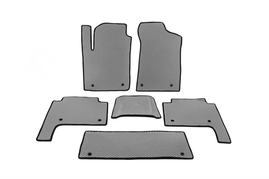 Nissan Patrol Y62 2010–2024 Talne preproge za kabino 3 vrste (EVA, siva) Image