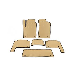 Talne preproge za notranjost 3 vrste (EVA, bež) Nissan Patrol Y62 2010–2024 fotografija 1