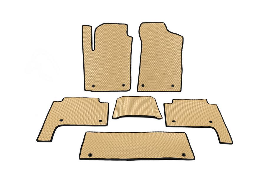 Nissan Patrol Y62 2010–2024 Talne preproge za notranjost 3 vrste (EVA, bež) Image