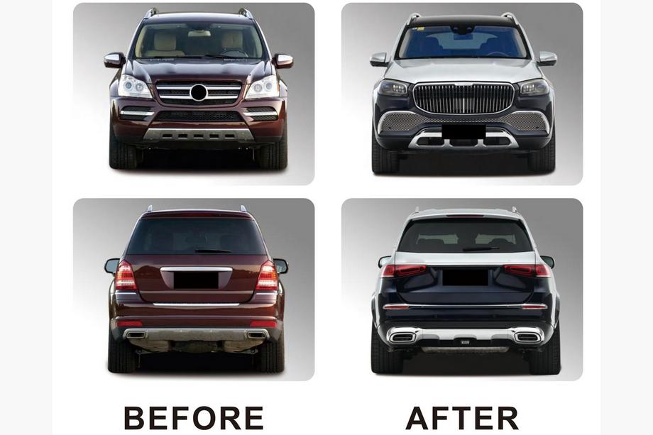 Mercedes GL class X164 2006–2012 Restyling komplet za GLS X167 v slogu Maybach Image
