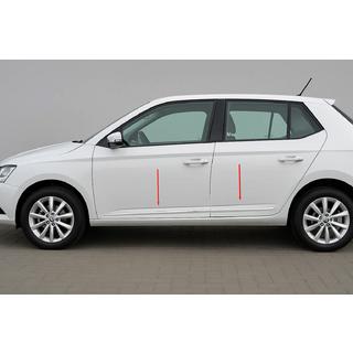 Letve za vrata (4 kos, nerjavno jeklo) Skoda Fabia 2014–2021 fotografija 1
