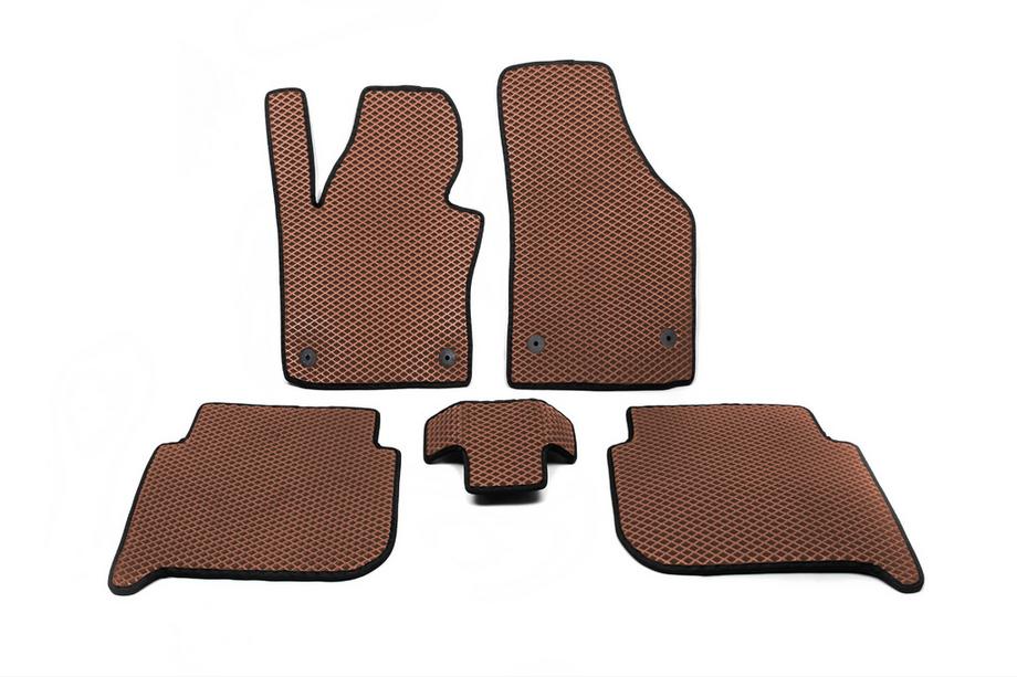Volkswagen Touran 2010–2015 EVA avto preproge (rjave) Image