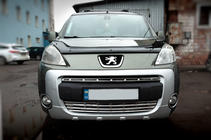 Peugeot Partner Tepee 2008–2018 Nerjaveče obloge rešetke (2-delne) Carmos - turško nerjaveče jeklo fotografija 1