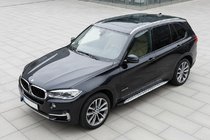 BMW X5 F15 2013–2018 Stranske stopnice Shining V1 (2 kos, aluminij) fotografija 1