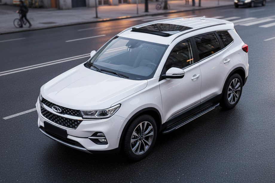 Chery Tiggo 7 2020– Stranske stopnice Bosphorus Grey (2 kos., aluminij) Image