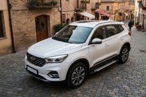 Chery Tiggo 8 2017– Stranske stopnice Allmond Grey (2 kosa, aluminij) fotografija 1