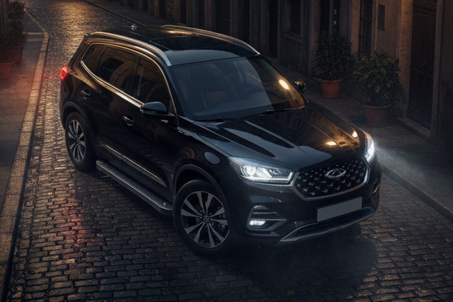 Chery Tiggo 8 2017– Bočne stopnice Allmond Black (2 kos, aluminij) Image