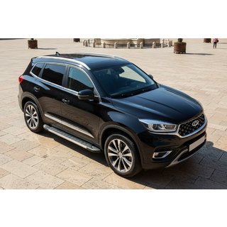 Bočne stopnice RedLine V1 (2 kosa, aluminij) Chery Tiggo 8 2017– fotografija 1