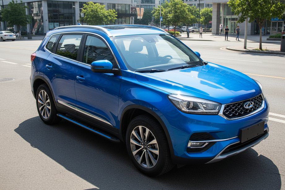 Chery Tiggo 8 2017– Stranske stopnice Maya Blue (2 kos, aluminij) Image
