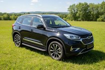 Chery Tiggo 8 2017– Stranski pragovi Tayga Black (2 kosa, aluminij) fotografija 1