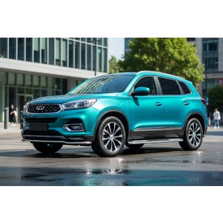 Bočne stopnice Tayga V2 (2 kosa, aluminij) Chery Tiggo 8 2017– fotografija 1