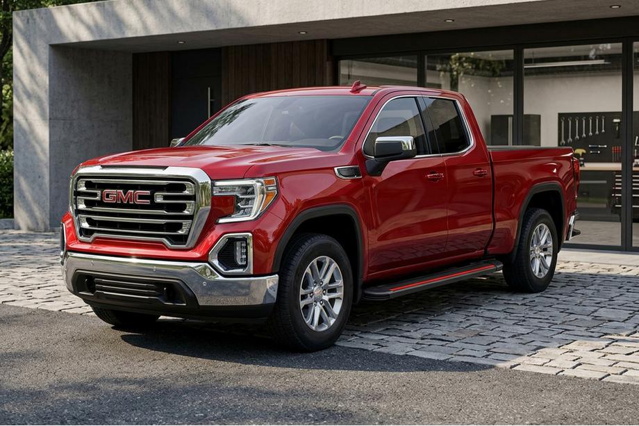 GMS Sierra 2019– Stranske stopnice Maya Red (2 kosa, aluminij) Image