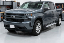 Chevrolet Silverado 2019– Stranske stopnice Allmond Grey (2 kosa, aluminij) fotografija 1
