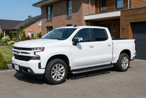 Chevrolet Silverado 2019– Stranske stopnice Tayga Grey (2 kos, aluminij) fotografija 1