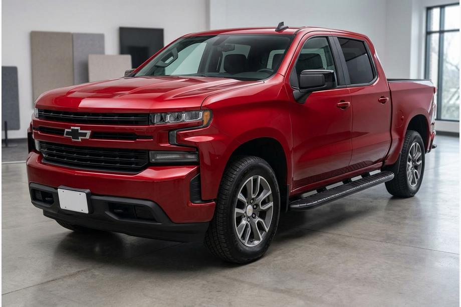 Chevrolet Silverado 2019– Stranske stopnice Bosphorus Black (2 kosa, aluminij) Image