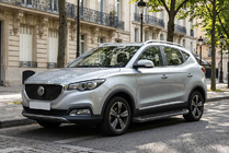 MG ZS 2017–2024 Bočne stopnice Allmond Black (2 kosa, aluminij) fotografija 1